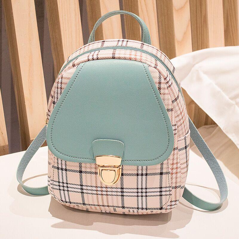 Rozené Check Lock Mini Backpack - Convertible Shoulder Purse