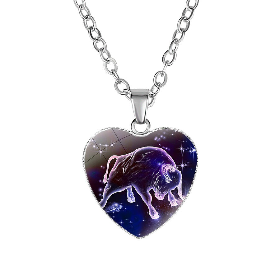 Rozené Zodiac Heart Pendant Necklace - Personalized Astrology