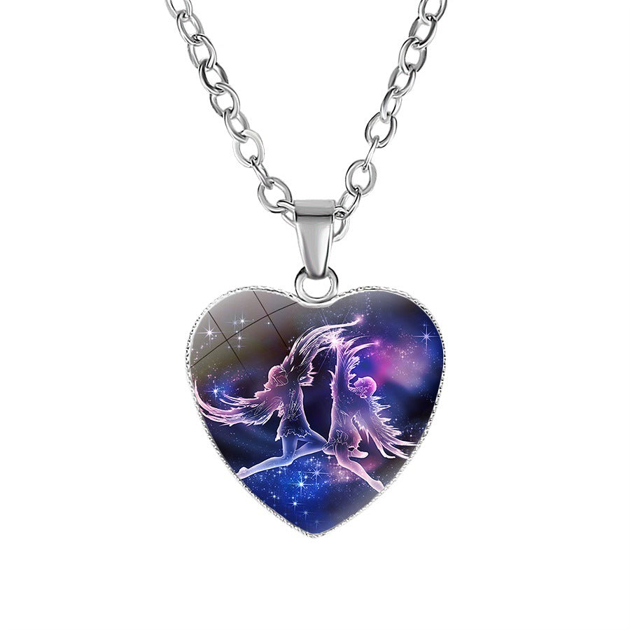 Rozené Zodiac Heart Pendant Necklace - Personalized Astrology