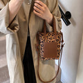 Rozené Retro Leopard Crossbody - Suede Phone Bag