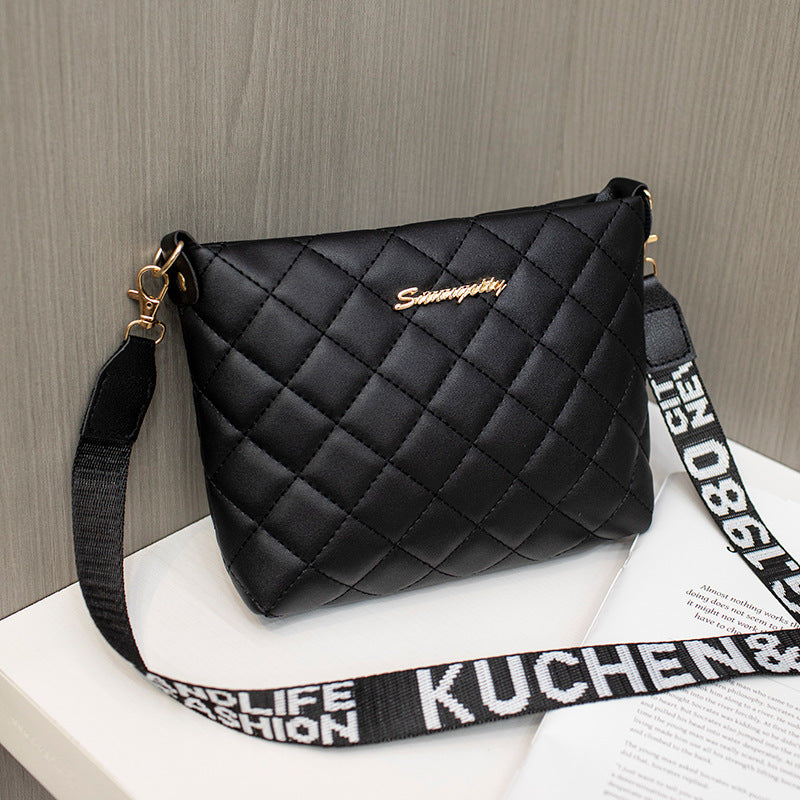 Rozené Quilted Chain Crossbody - Embroidered Mini Purse | Elegant
