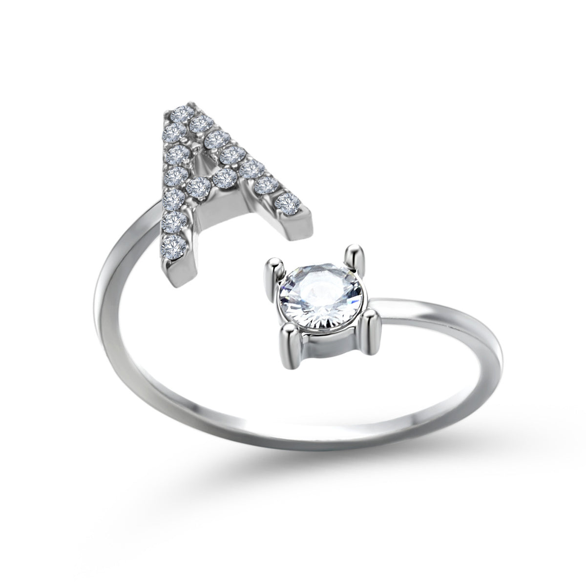 Initial Letter Ring - Personalized A-Z | Gold