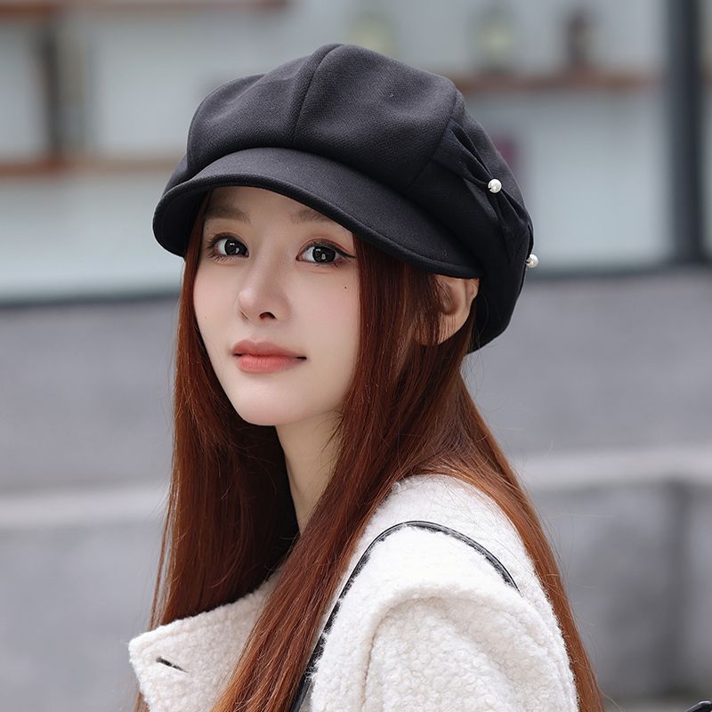 Rozené Pearl Bow Beret - Elegant French Hat
