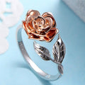 Rozené Rose Adjustable Ring - Dainty Flower Band