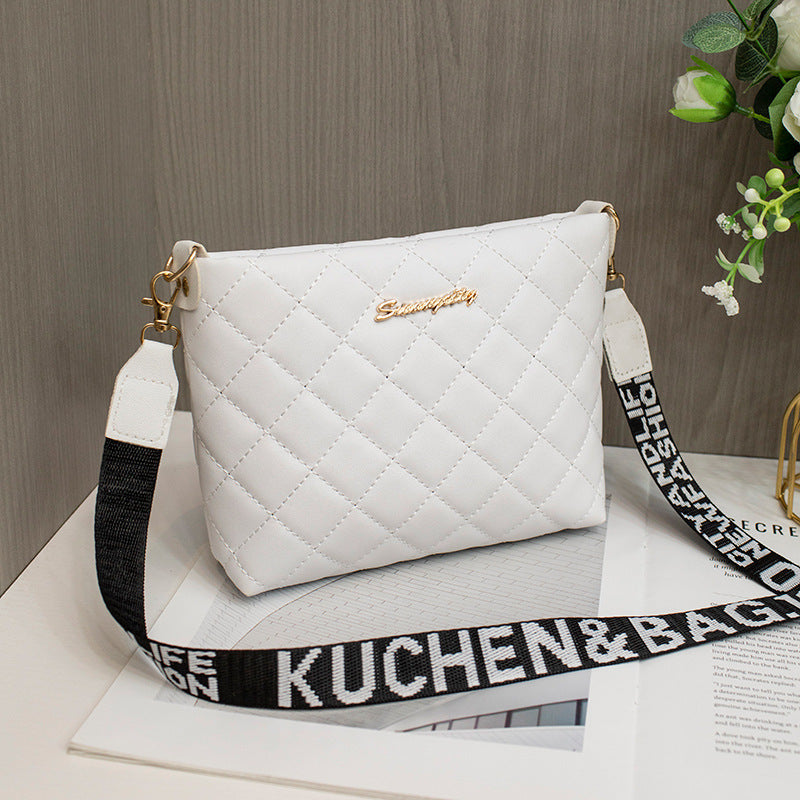 Rozené Quilted Chain Crossbody - Embroidered Mini Purse | Elegant