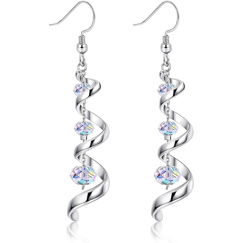 Rozené Spiral Teardrop Earrings - Multi-Drop Statement Design