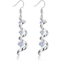 Rozené Spiral Teardrop Earrings - Multi-Drop Statement Design