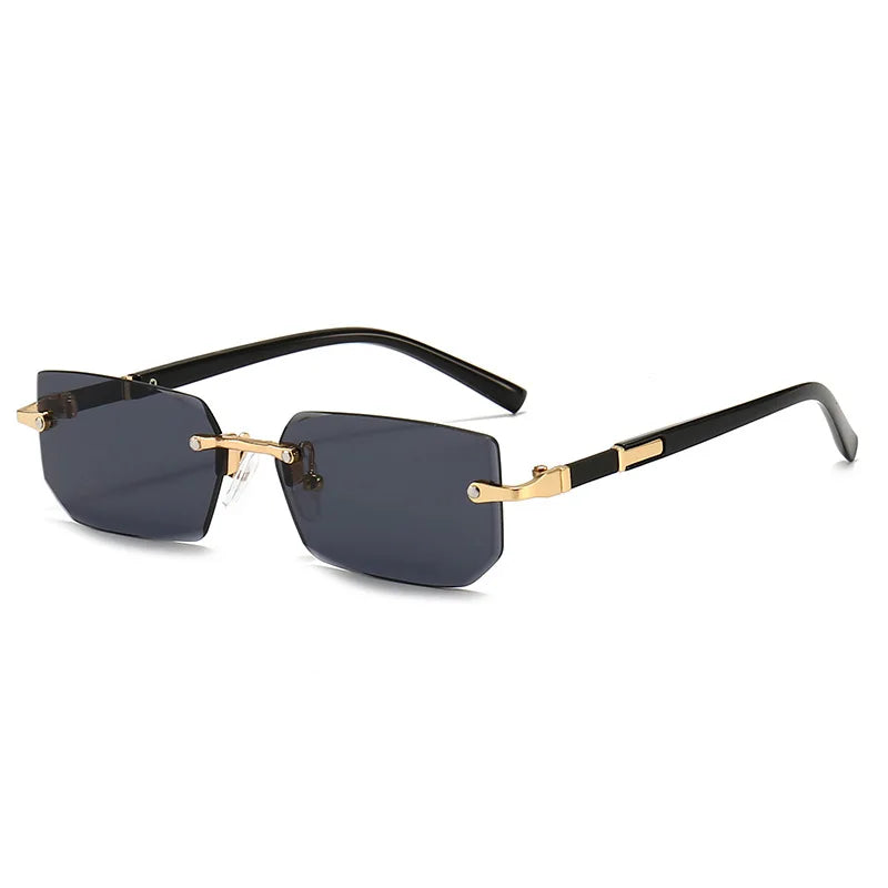 Rozene Oversized Rimless Sunglasses - Premium UV400