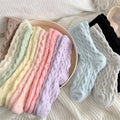 Rozene Fluffy Cloud Socks - Soft Pastel Colors