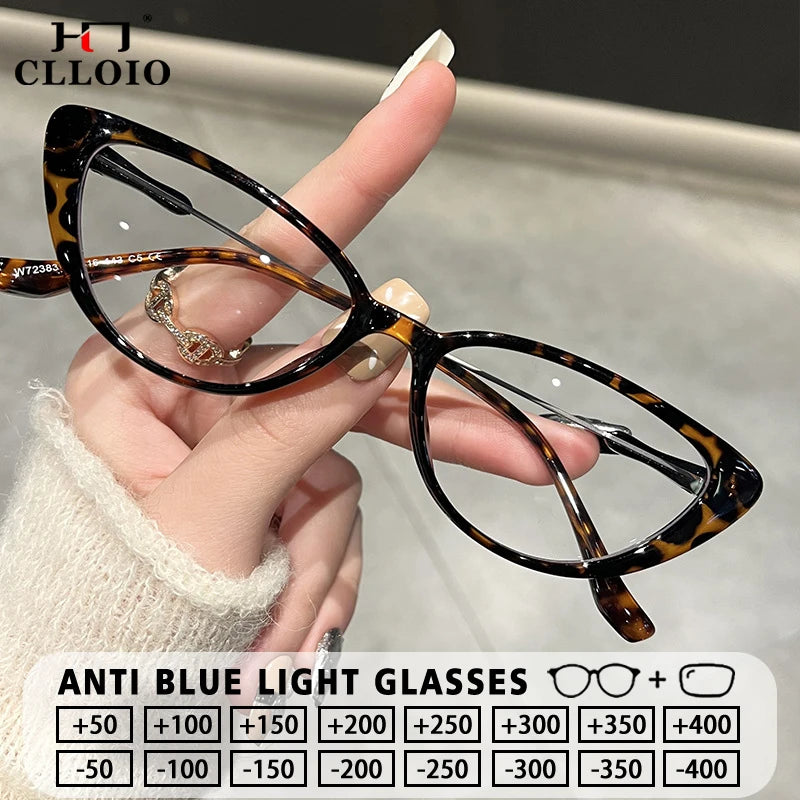 Rozene Bold Cat Eye Blue Light Glasses - TR90 Frame