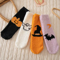 Rozene Halloween Fuzzy Socks 4-Pack - Spooky & Cozy