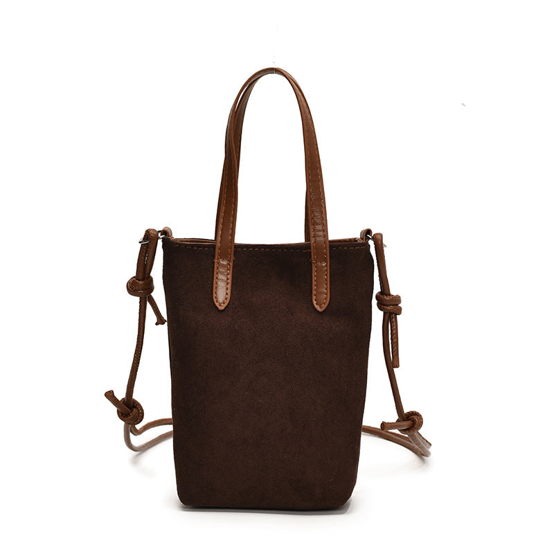 Rozené Retro Leopard Crossbody - Suede Phone Bag