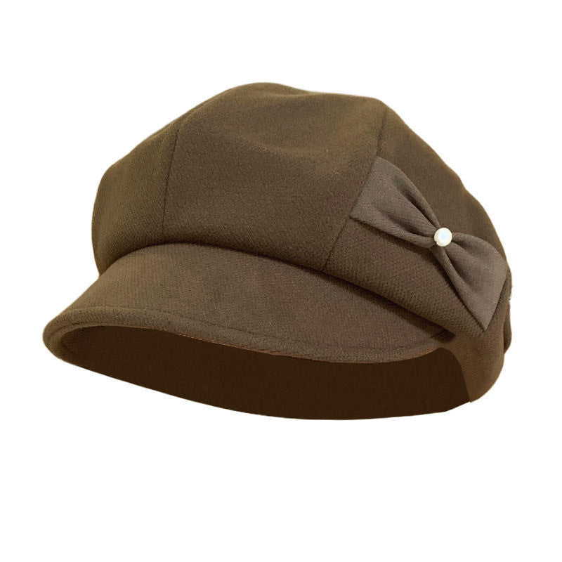 Rozené Pearl Bow Beret - Elegant French Hat