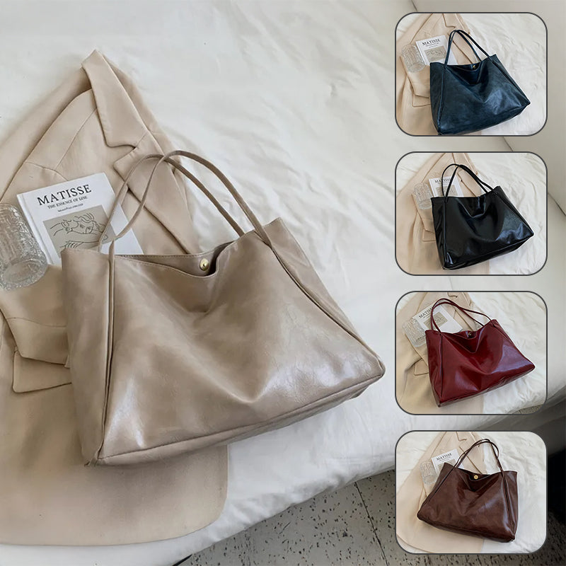 Rozené Retro Soft Leather Shoulder Bag - Large Capacity | Fall Vibes