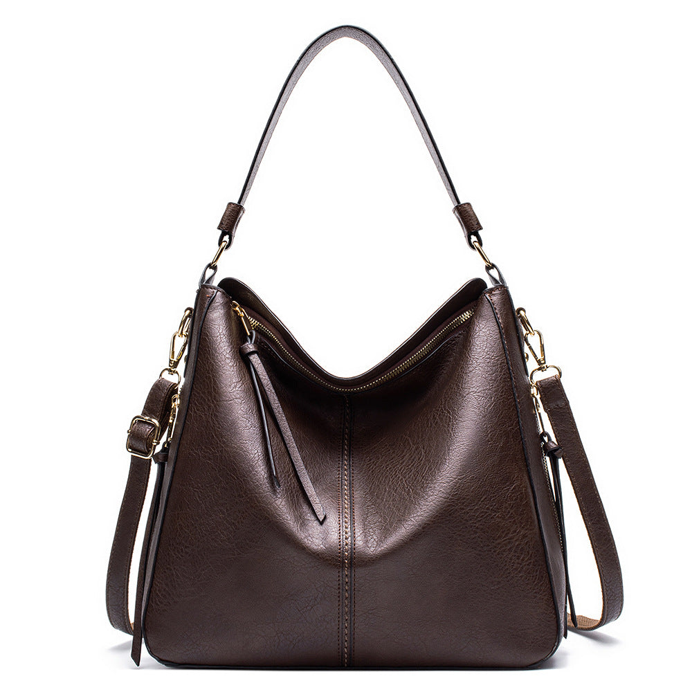 Rozene Slouchy Hobo Tote - Soft Woven Shoulder Bag